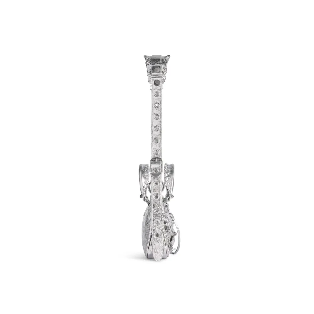 Borsa Tote Neo Cagole Piccola Metallizzata da Donna in Argento