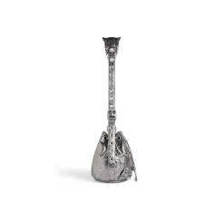 Borsetta A Secchiello Le Cagole Xs Bag Metallizzata Con Strass da Donna in Argento