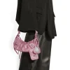 Borsetta A Tracolla Le Cagole Xs Bag Con Strass  da Donna in Rosa