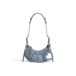 Borsetta A Tracolla Le Cagole Xs In Denim da Donna in Blu