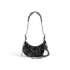 Borsetta A Tracolla Le Cagole Xs Bag Traforata  da Donna in Nero