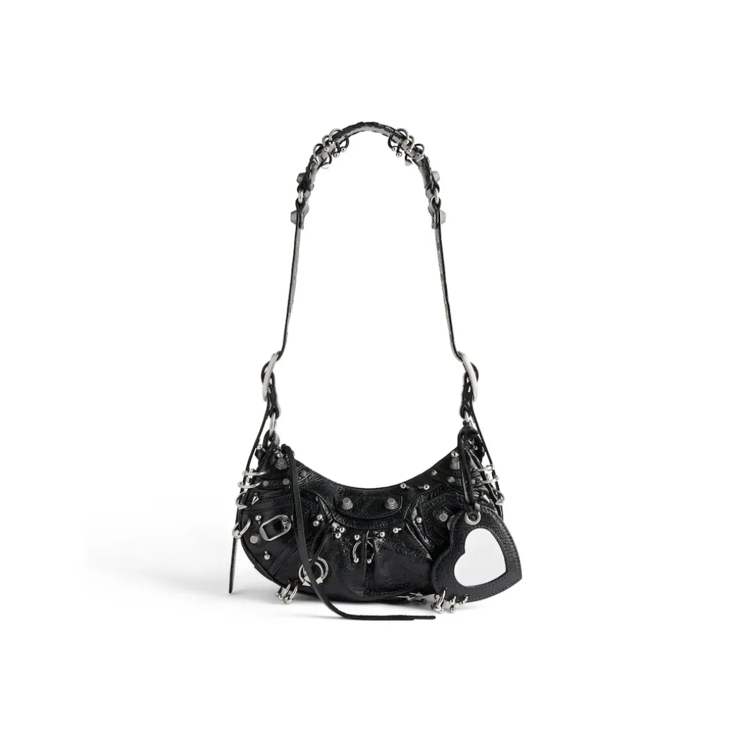 Borsetta A Tracolla Le Cagole Xs Bag Traforata da Donna in Nero