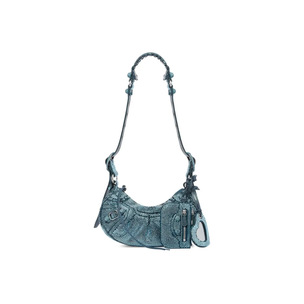 Borsetta A Tracolla Le Cagole Xs Bag Con Strass da Donna in Blu