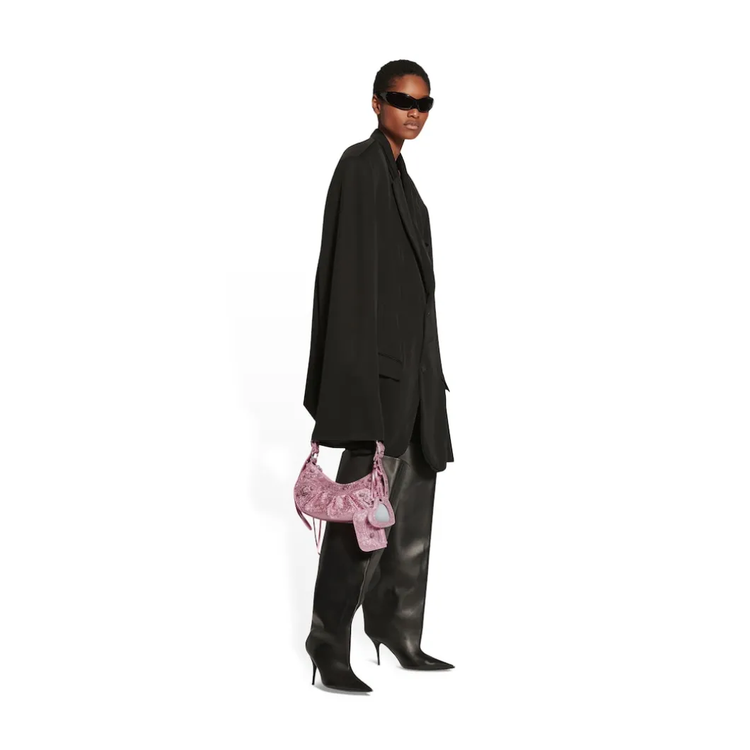 Borsetta A Tracolla Le Cagole Xs Bag Con Strass da Donna in Rosa