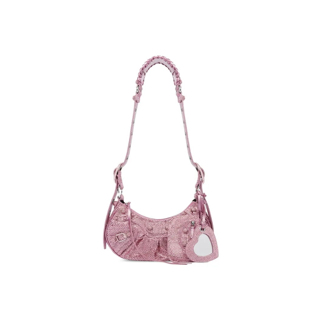 Borsetta A Tracolla Le Cagole Xs Bag Con Strass da Donna in Rosa