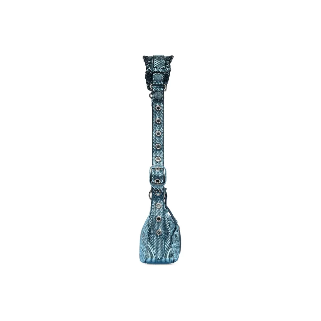Borsetta A Tracolla Le Cagole Xs Bag Con Strass da Donna in Blu