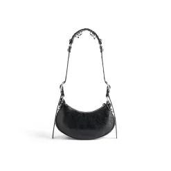 Borsetta A Tracolla Le Cagole Xs Bag Traforata da Donna in Nero