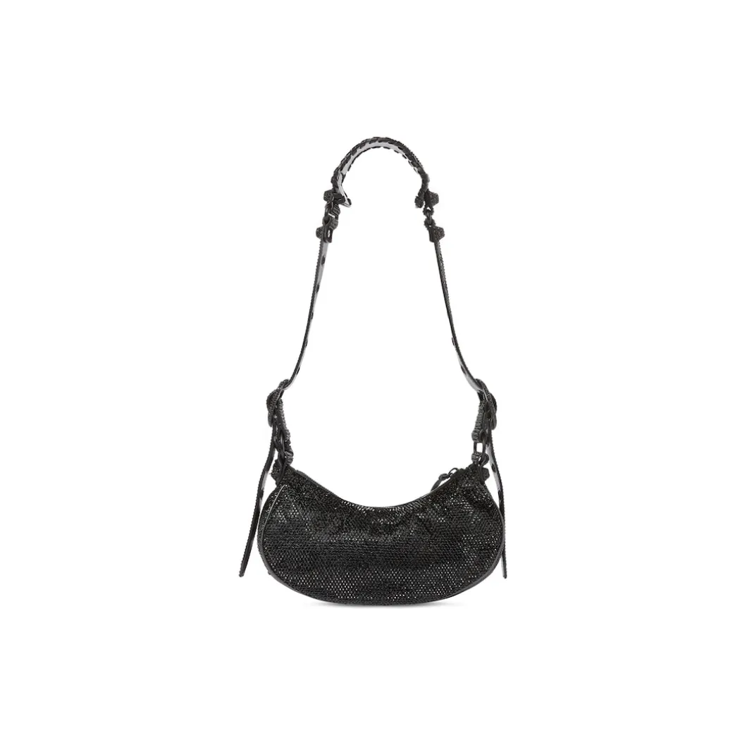 Borsetta A Tracolla Le Cagole Xs Bag Con Strass da Donna in Nero