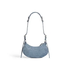 Borsetta A Tracolla Le Cagole Xs In Denim da Donna in Blu