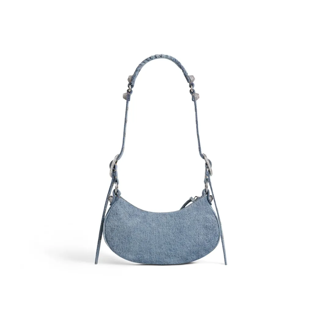 Borsetta A Tracolla Le Cagole Xs In Denim da Donna in Blu