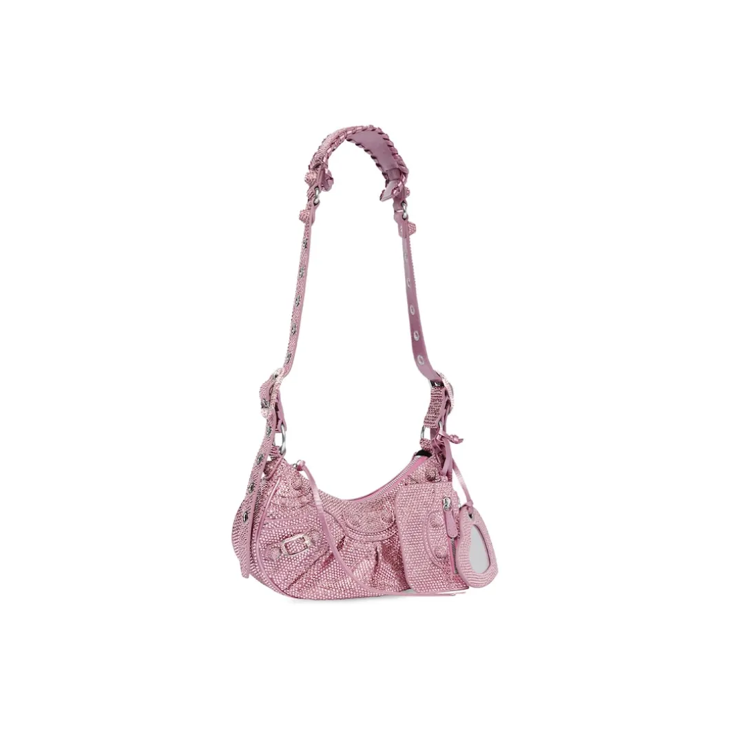 Borsetta A Tracolla Le Cagole Xs Bag Con Strass da Donna in Rosa