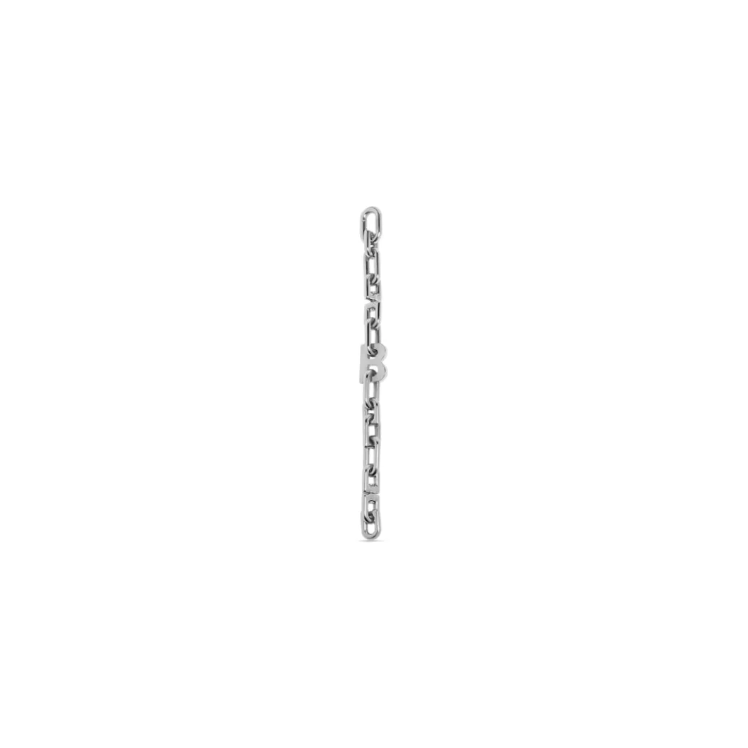 Bracciale B Chain Sottile in Argento