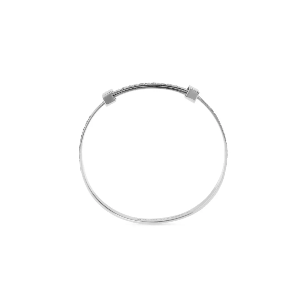 Bracciale Logo Hoop da Donna in Argento