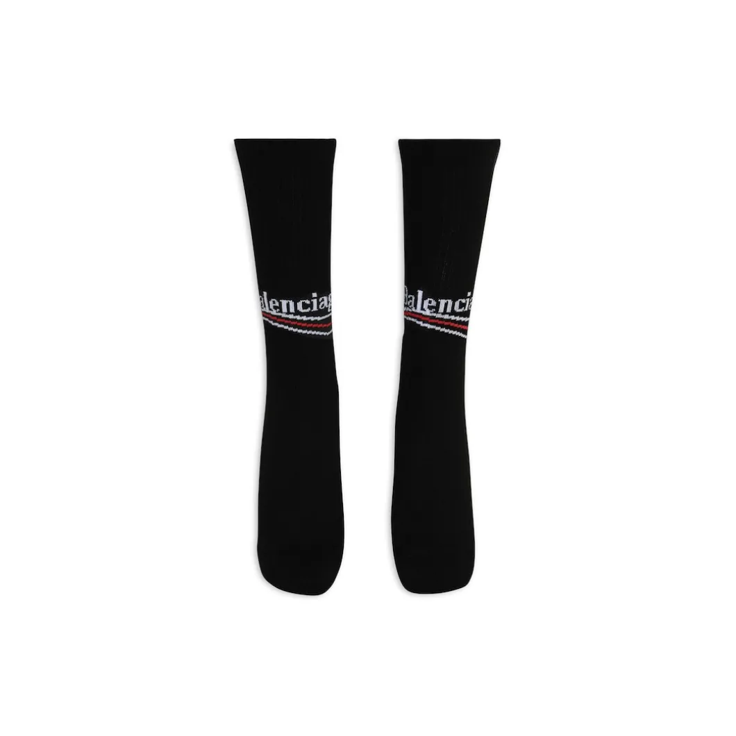 Calze Political Campaign Tennis da Uomo in Nero