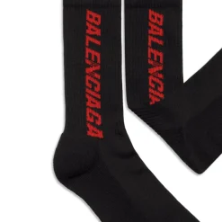 Calze Racer da Uomo in Nero/rosso