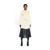 Camicetta Con Cappuccio Logo Letters All Over da Donna in Bianco Sporco