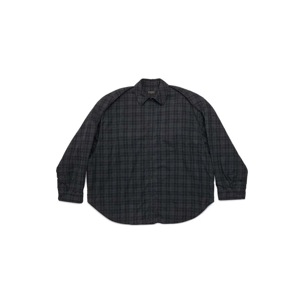 Camicia Con Maniche Removibili Large Fit in Grigio