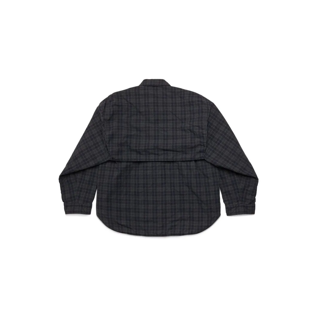 Camicia Con Maniche Removibili Large Fit in Grigio