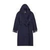 Cappotto Con Frange da Donna in Blu Scuro