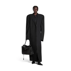 Cappotto Cut Away Boxy in Nero