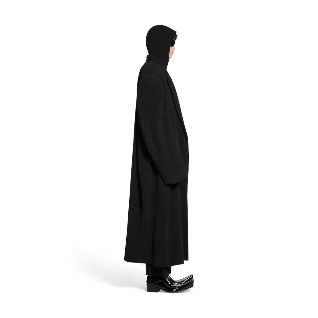 Cappotto Maxi da Uomo in Nero