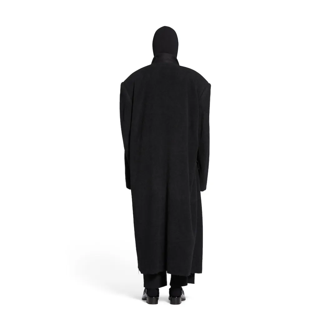 Cappotto Maxi da Uomo in Nero