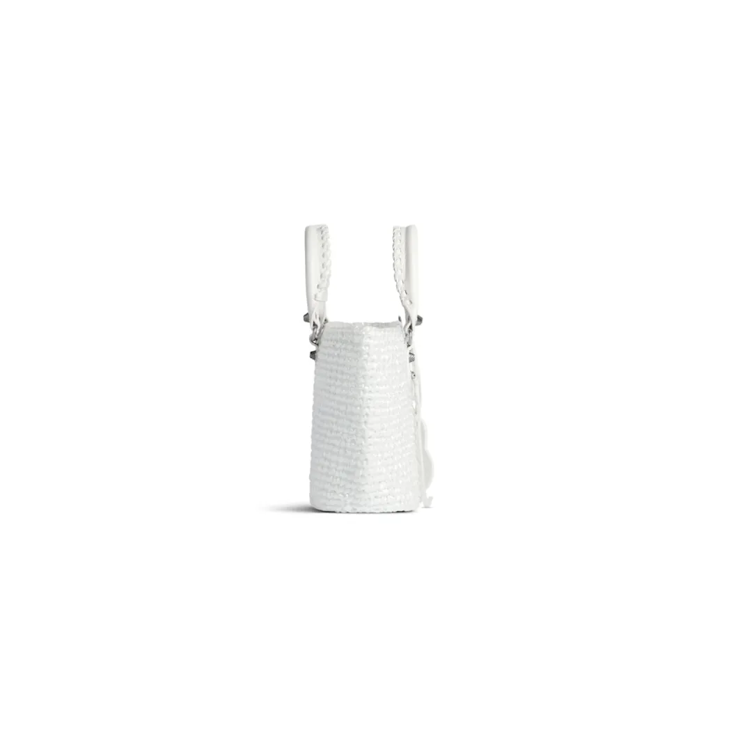 Cesta Le Cagole Piccola da Donna in Bianco