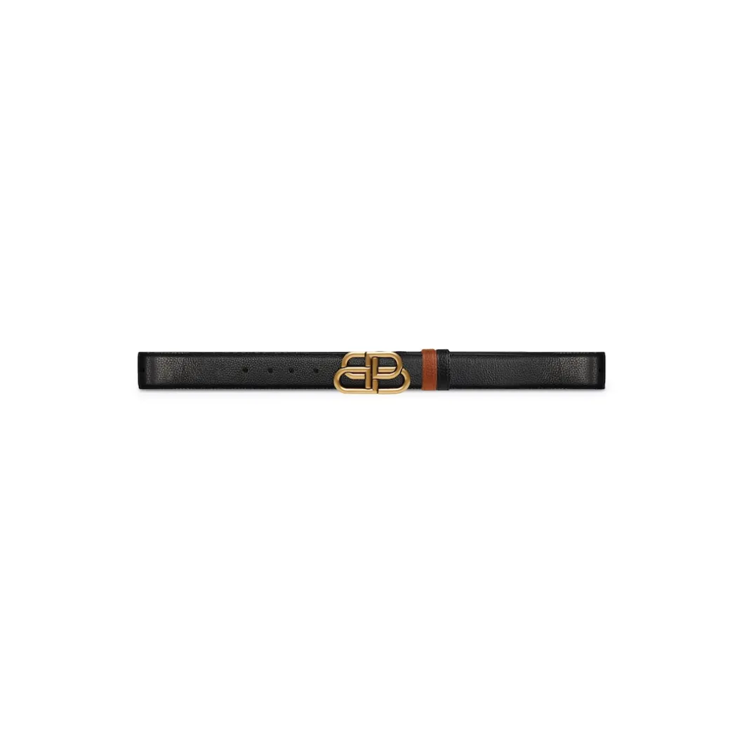 Cintura Bb Double Face da Uomo in Nero