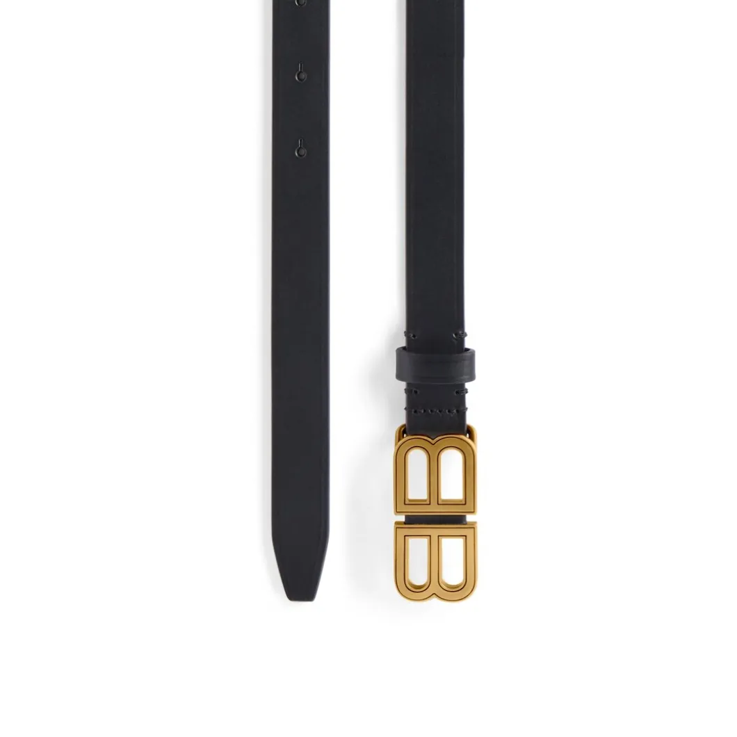 Cintura Bb Hourglass Sottile da Donna in Nero
