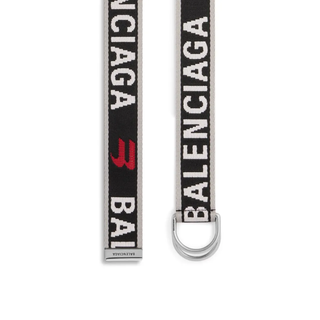 Cintura D Ring da Uomo in Grigio