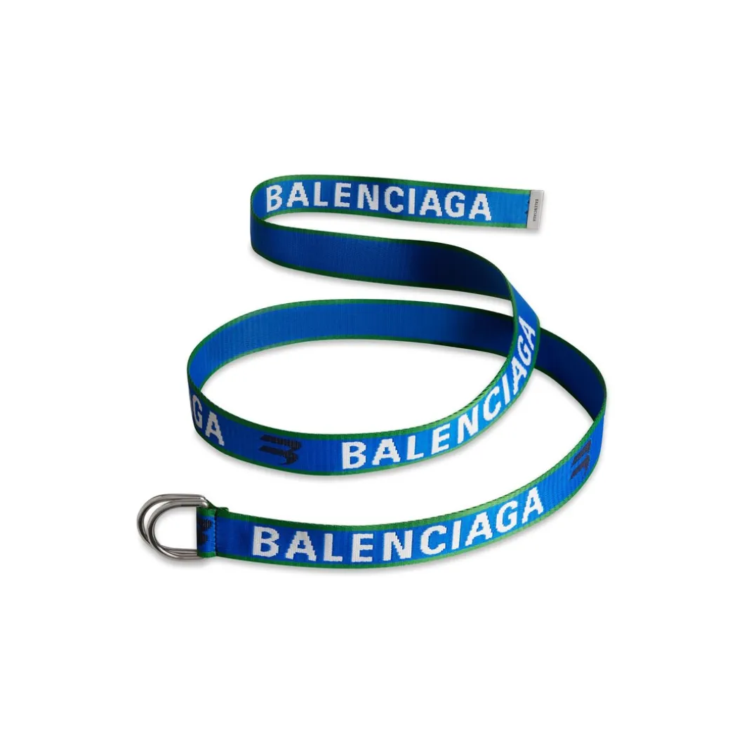 Cintura D Ring da Uomo in Blu Navy