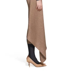Décolleté Square Knife Bb 80 Mm da Donna in Beige