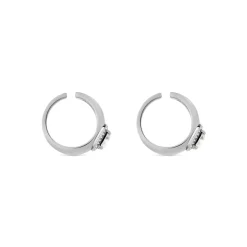 Ear Cuff Maxi Solitaire da Donna in Argento