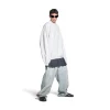 Felpa Pierced Round Oversize in Bianco