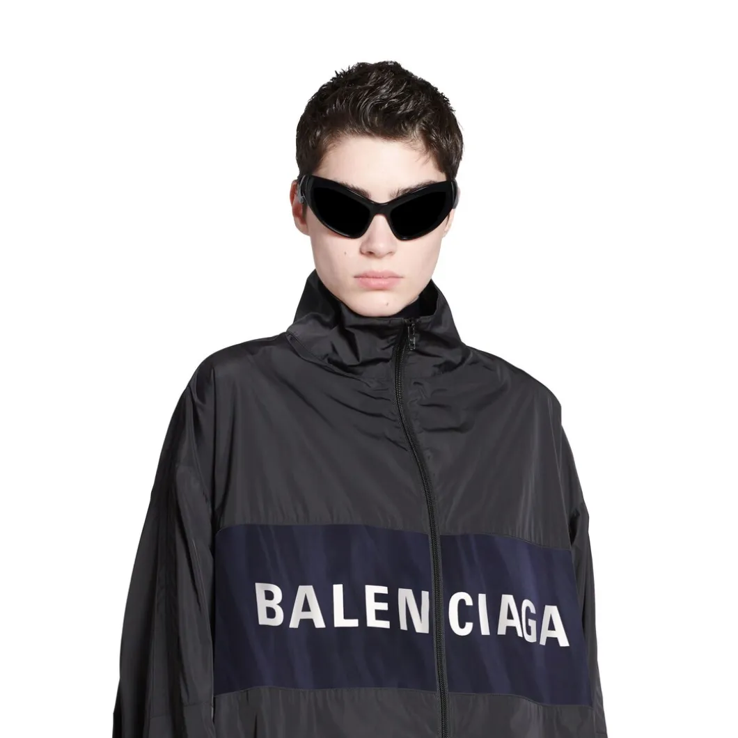 Giacca Balenciaga Con Zip in Nero