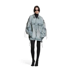 Giacca Cagole Oversize in Blu