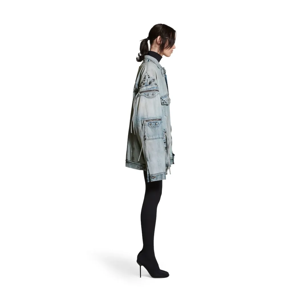 Giacca Cagole Oversize in Blu