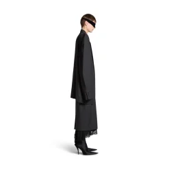 Giacca Cut Away Boxy da Donna in Grigio Scuro