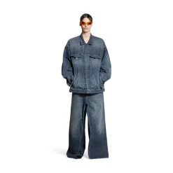 Giacca Deconstructed in Blu Scuro