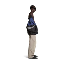 Giacca Off Shoulder Tracksuit 3b Sports Icon in Nero