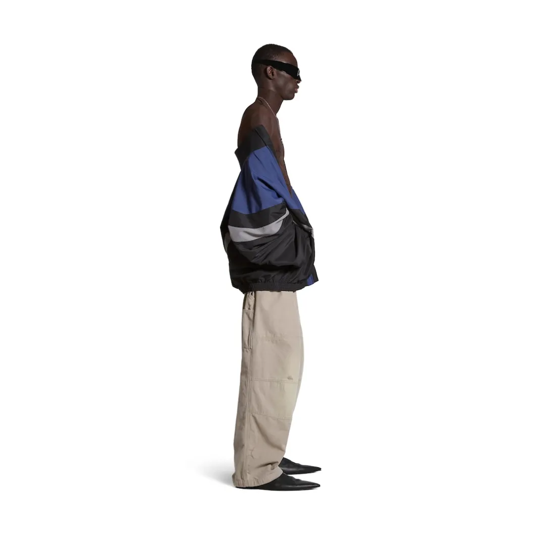Giacca Off Shoulder Tracksuit 3b Sports Icon in Nero