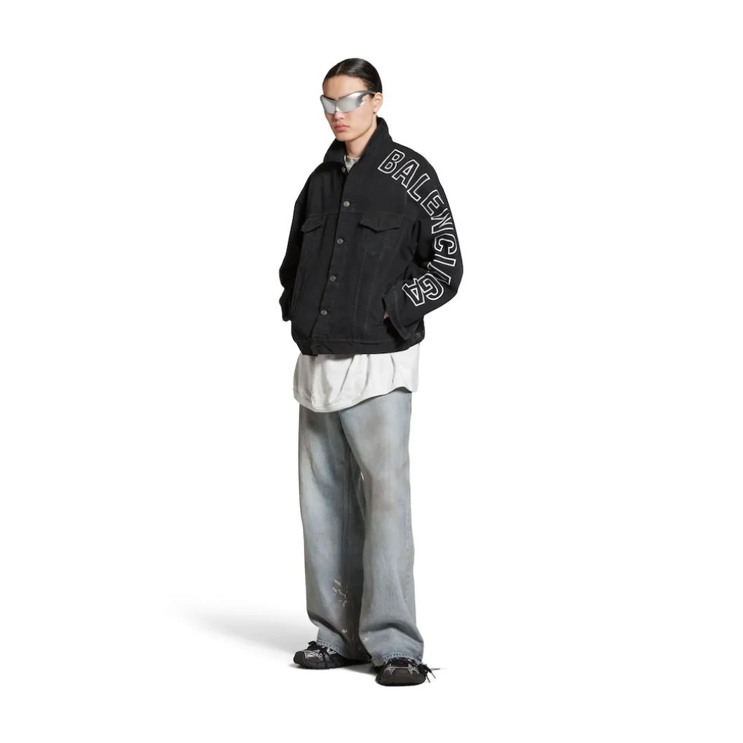 Giacca Outline Large Fit in Nero