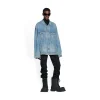 Giacca Oversize in Blu Acido