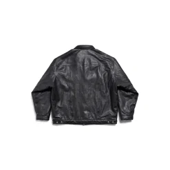 Giacca Padded Oversize da Uomo in Nero