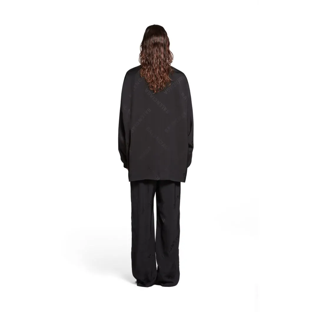 Giacca Tracksuit Bal Diagonal Allover Fluida da Donna in Nero