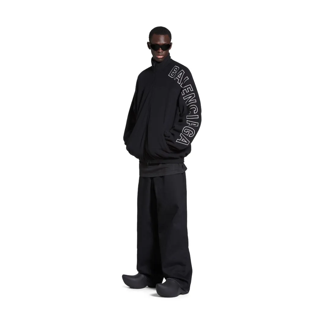 Giacca Tracksuit Outline in Nero