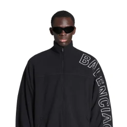 Giacca Tracksuit Outline in Nero