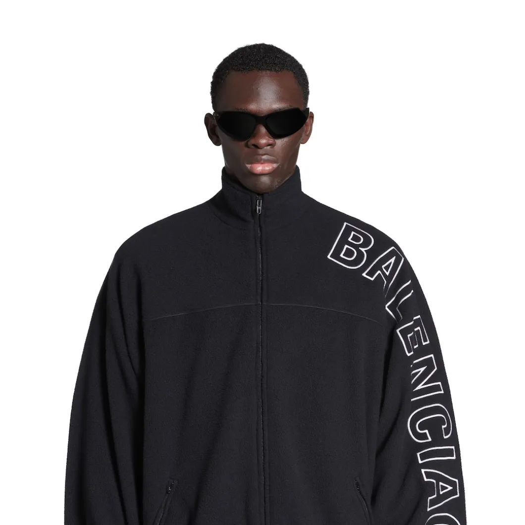 Giacca Tracksuit Outline in Nero