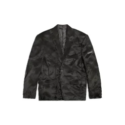 Giacca Washed in Nero