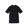 Girocollo Athletic Sporty B A Maniche Corte  da Donna in Nero